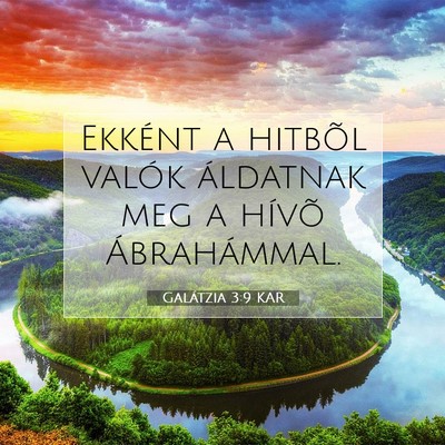 Galátzia 3:9 KAR Bibliai verskép
