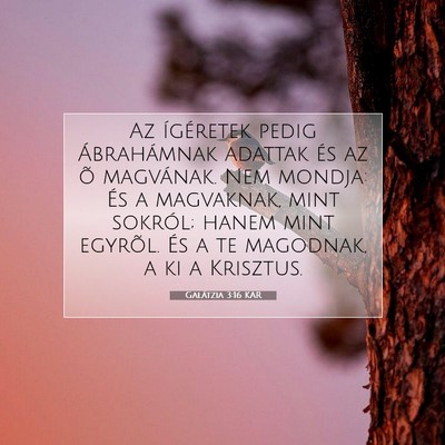 Galátzia 3:16 KAR Bibliai verskép