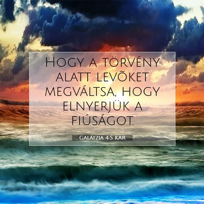 Galátzia 4:5 KAR Bibliai verskép