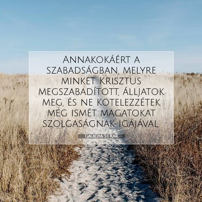 Galátzia 5:1 KAR Bibliai verskép