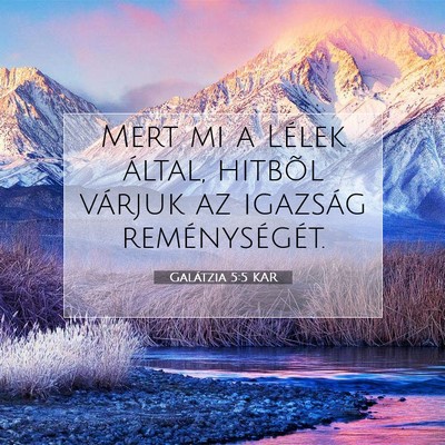 Galátzia 5:5 KAR Bibliai verskép