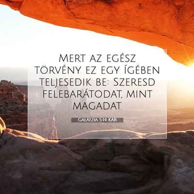 Galátzia 5:14 Bibliai vers magyarázata