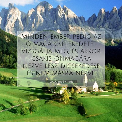 Galátzia 6:4 KAR Bibliai verskép