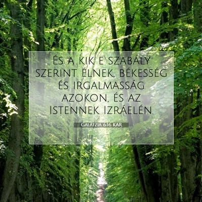 Galátzia 6:16 Bibliai vers magyarázata