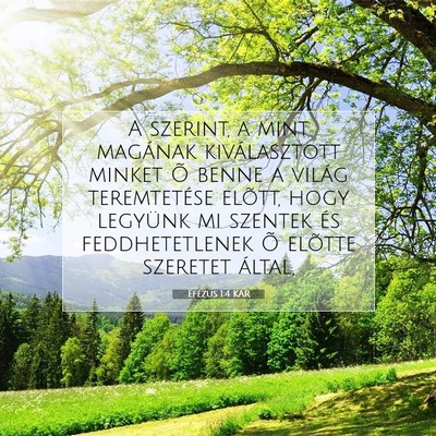 Efézus 1:4 KAR Bibliai verskép