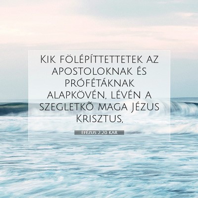 Efézus 2:20 KAR Bibliai verskép