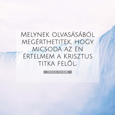 Efézus 3:4 KAR Bibliai verskép