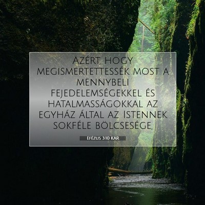 Efézus 3:10 KAR Bibliai verskép