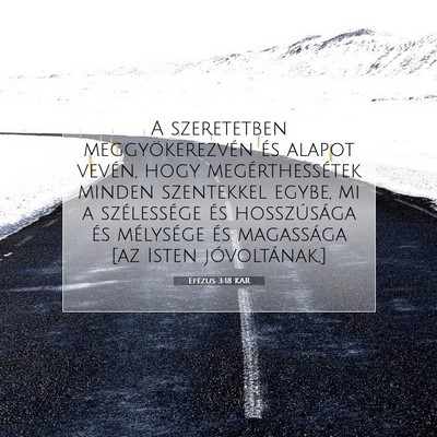 Efézus 3:18 KAR Bibliai verskép