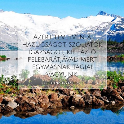 Efézus 4:25 KAR Bibliai verskép