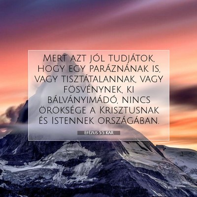 Efézus 5:5 KAR Bibliai verskép
