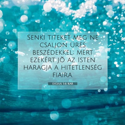 Efézus 5:6 KAR Bibliai verskép