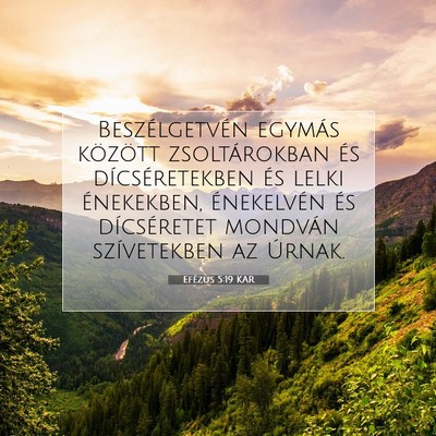 Efézus 5:19 KAR Bibliai verskép