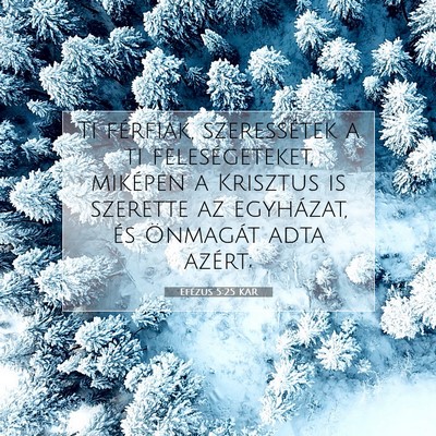 Efézus 5:25 KAR Bibliai verskép