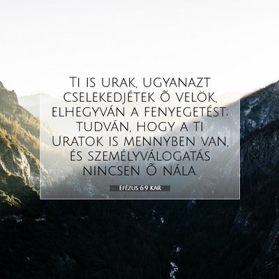 Efézus 6:9 KAR Bibliai verskép