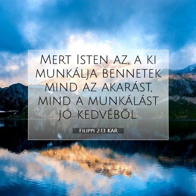 Filippi 2:13 KAR Bibliai verskép