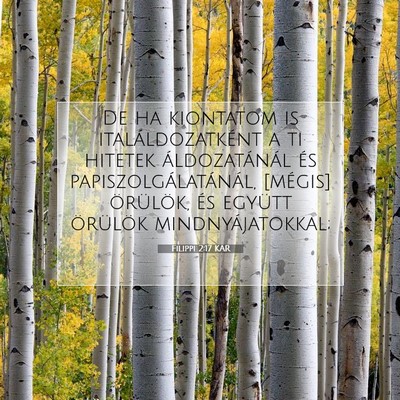 Filippi 2:17 KAR Bibliai verskép