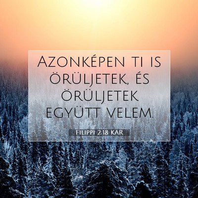 Filippi 2:18 Bibliai vers magyarázata