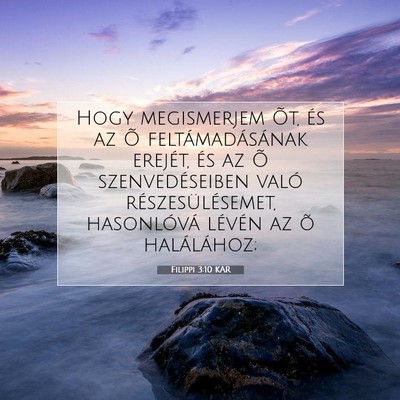 Filippi 3:10 KAR Bibliai verskép