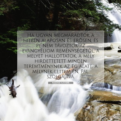 Kolossé 1:23 Bibliai vers magyarázata