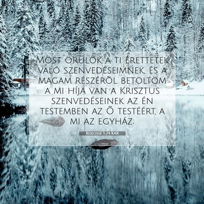 Kolossé 1:24 Bibliai vers magyarázata