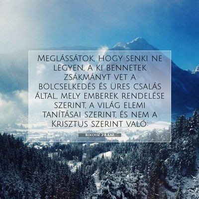 Kolossé 2:8 KAR Bibliai verskép