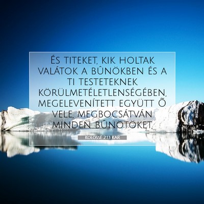 Kolossé 2:13 KAR Bibliai verskép