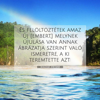 Kolossé 3:10 KAR Bibliai verskép
