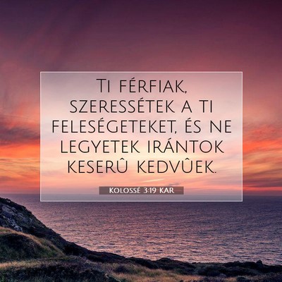 Kolossé 3:19 KAR Bibliai verskép