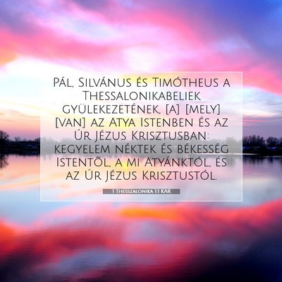 1 Thesszalonika 1:1 Bibliai vers magyarázata