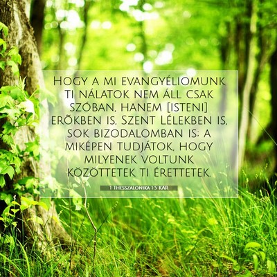 1 Thesszalonika 1:5 Bibliai vers magyarázata