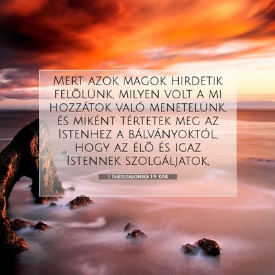 1 Thesszalonika 1:9 Bibliai vers magyarázata