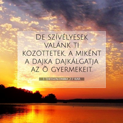 1 Thesszalonika 2:7 KAR Bibliai verskép