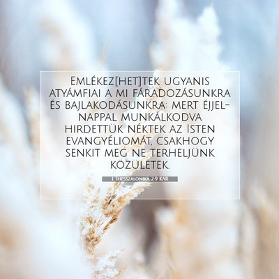 1 Thesszalonika 2:9 KAR Bibliai verskép