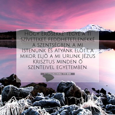 1 Thesszalonika 3:13 KAR Bibliai verskép