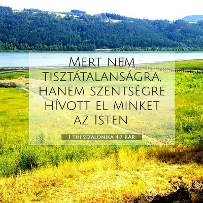 1 Thesszalonika 4:7 KAR Bibliai verskép