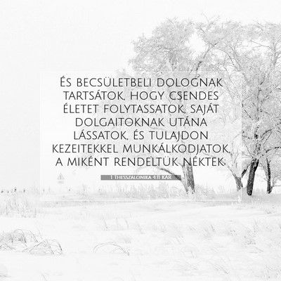 1 Thesszalonika 4:11 KAR Bibliai verskép