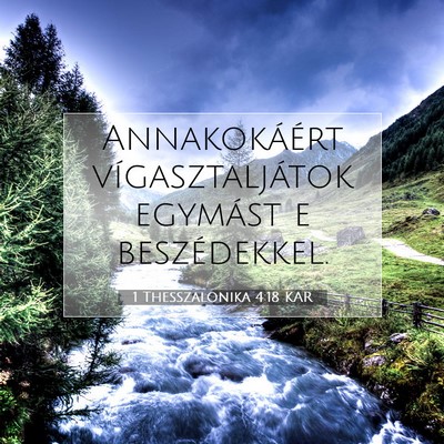 1 Thesszalonika 4:18 KAR Bibliai verskép