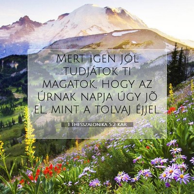 1 Thesszalonika 5:2 KAR Bibliai verskép