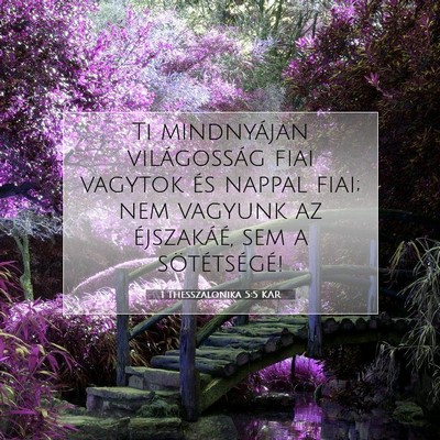 1 Thesszalonika 5:5 KAR Bibliai verskép
