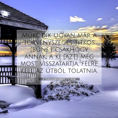 2 Thesszalonika 2:7 KAR Bibliai verskép