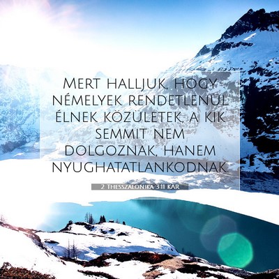 2 Thesszalonika 3:11 KAR Bibliai verskép