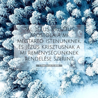 1 Timóteus 1:1 Bibliai vers magyarázata
