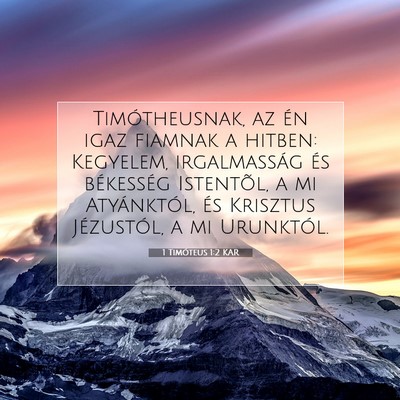 1 Timóteus 1:2 Bibliai vers magyarázata