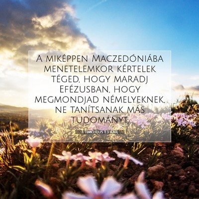 1 Timóteus 1:3 Bibliai vers magyarázata