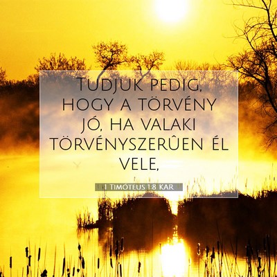 1 Timóteus 1:8 Bibliai vers magyarázata