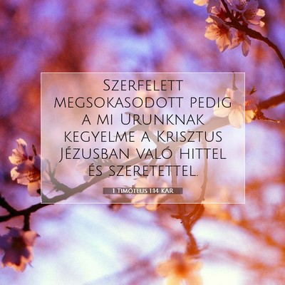 1 Timóteus 1:14 Bibliai vers magyarázata