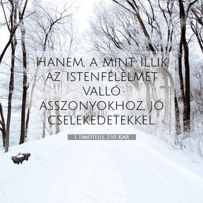 1 Timóteus 2:10 Bibliai vers magyarázata