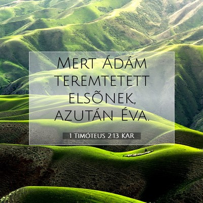 1 Timóteus 2:13 Bibliai vers magyarázata