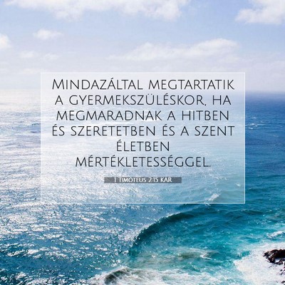 1 Timóteus 2:15 Bibliai vers magyarázata